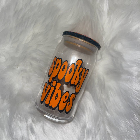 Spooky Glass With Bling Lid
